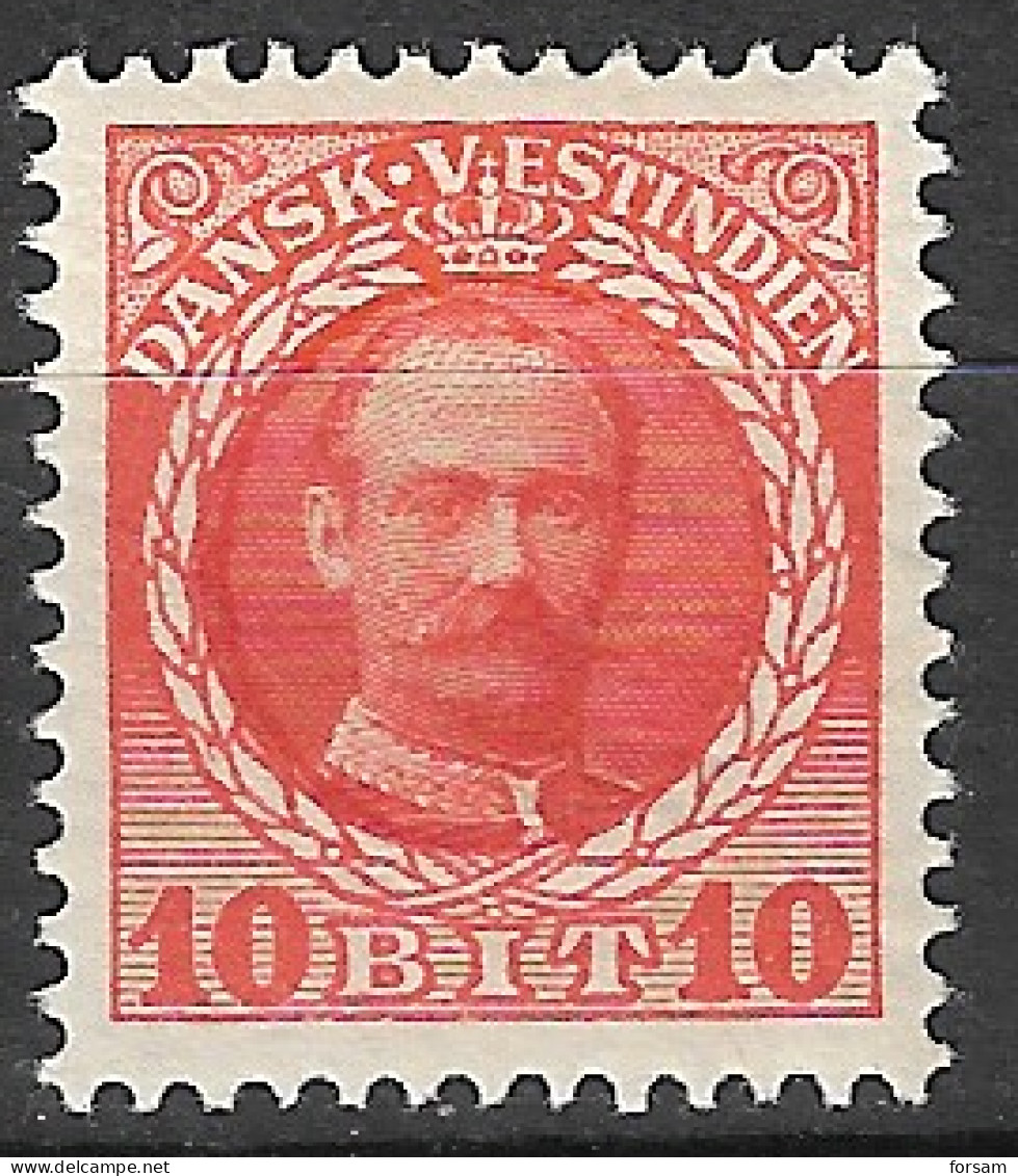 DANISH WEST INDIA..1907..Michel # 42...MH. - Deens West-Indië