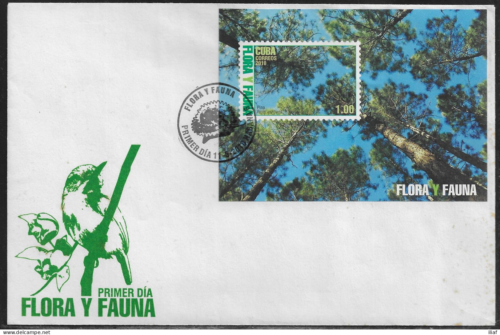 Cuba FDC Sc. 5108-5114. 3 Envelopes.  Flora & Fauna.  FDC Cancellation On FDC Envelope - FDC