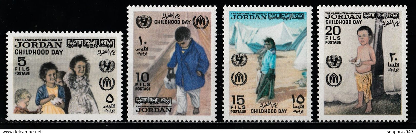 1970 Giordania Jordan Childood Set MNH** Tra104 - UNICEF