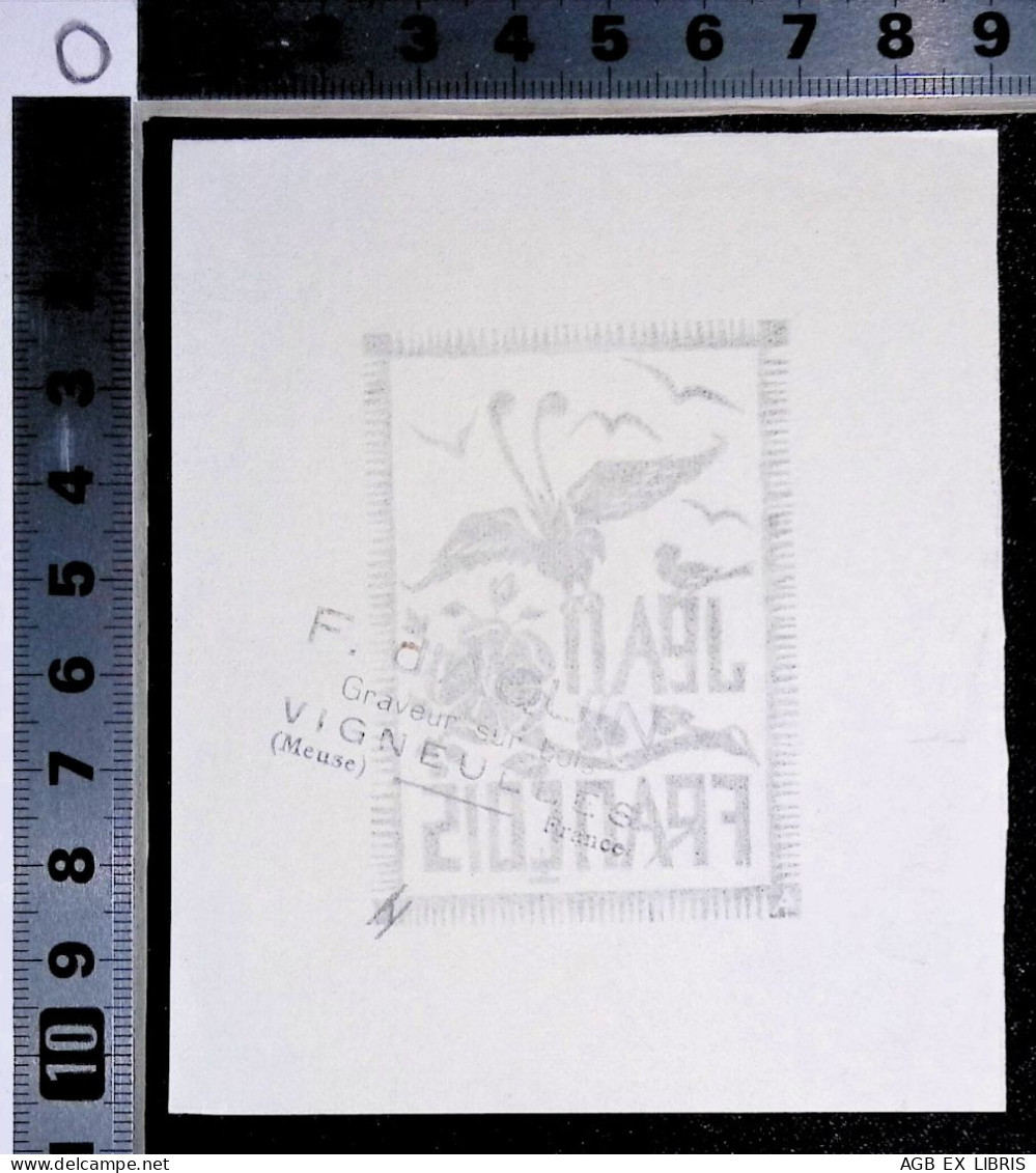 EX LIBRIS FRANCOIS D'AQUIN Per JEAN FRANCOIS L11-F02 #1 - Exlibris