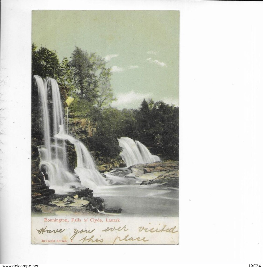 BONNINGTON. FALLS OF CLYDE. LANARK. - Lanarkshire / Glasgow