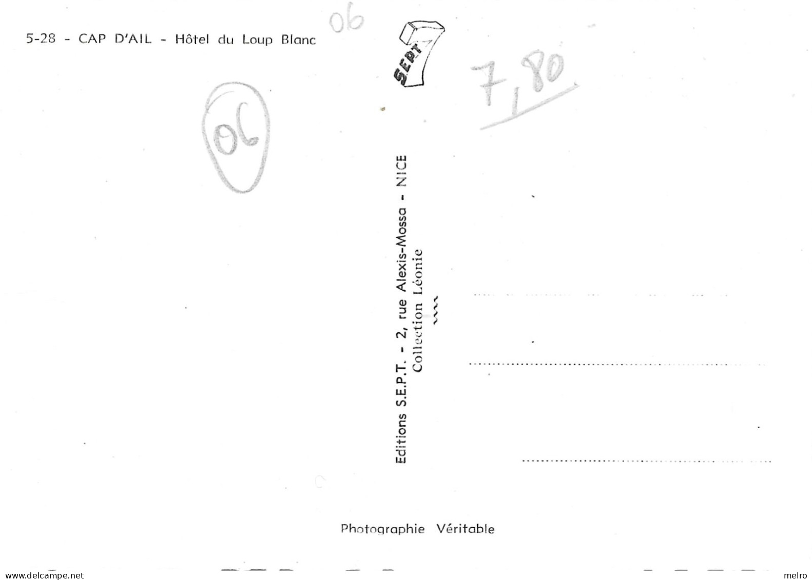 CPSM - (Dep. 06) -  CAP D' AIL -- Hôtel Du Loup Blanc (Bar St Antoine, Animation, Bonnetterie-Confection) - Cap-d'Ail