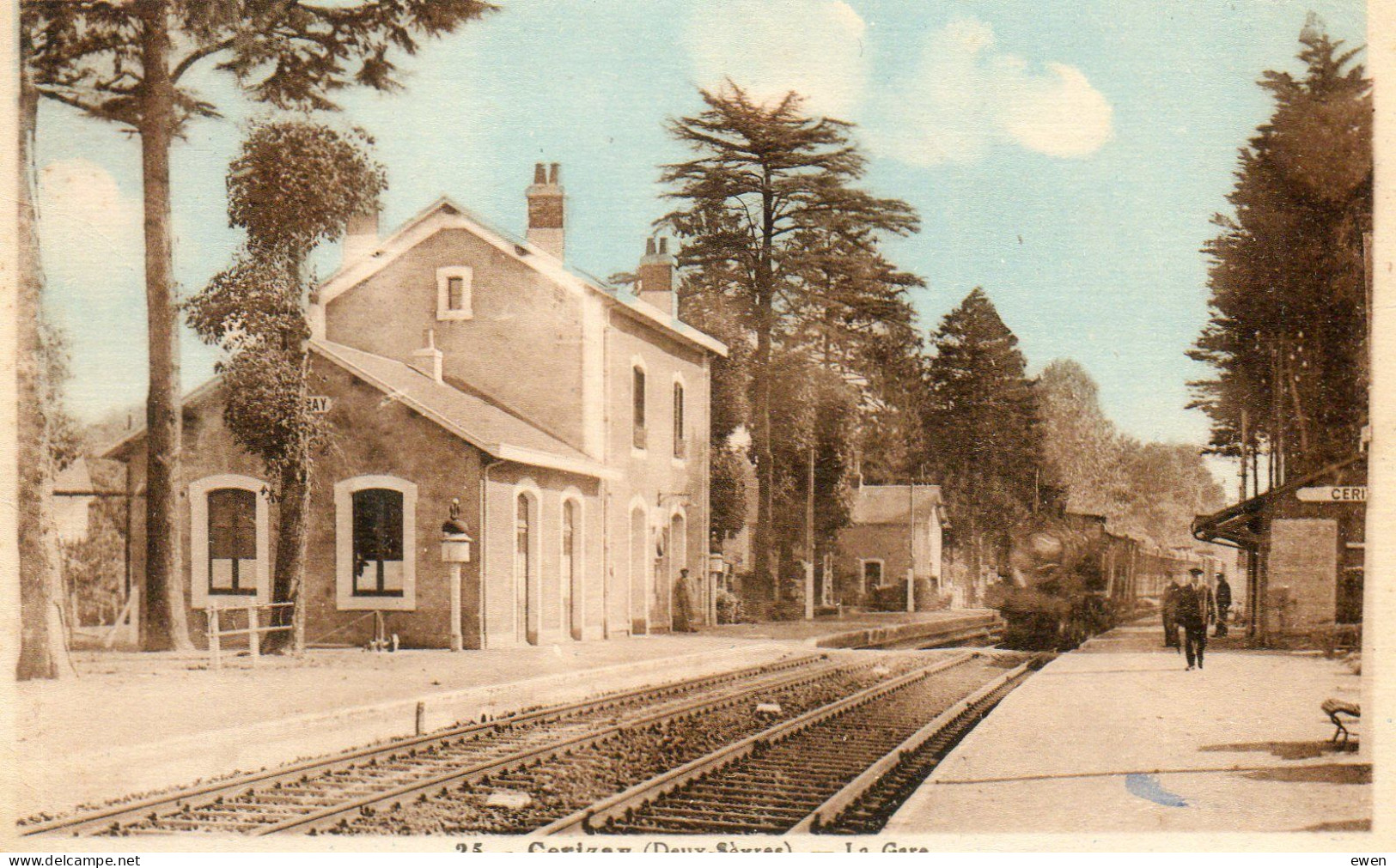 Cerizay. La Gare. (Avec Train) - Cerizay