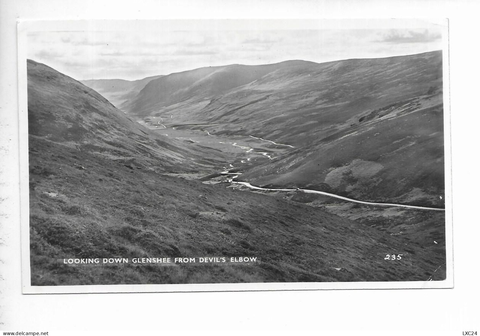 LOOKING DOWN GLENSHEE FROM DEVIL'S ELBOW. - Perthshire