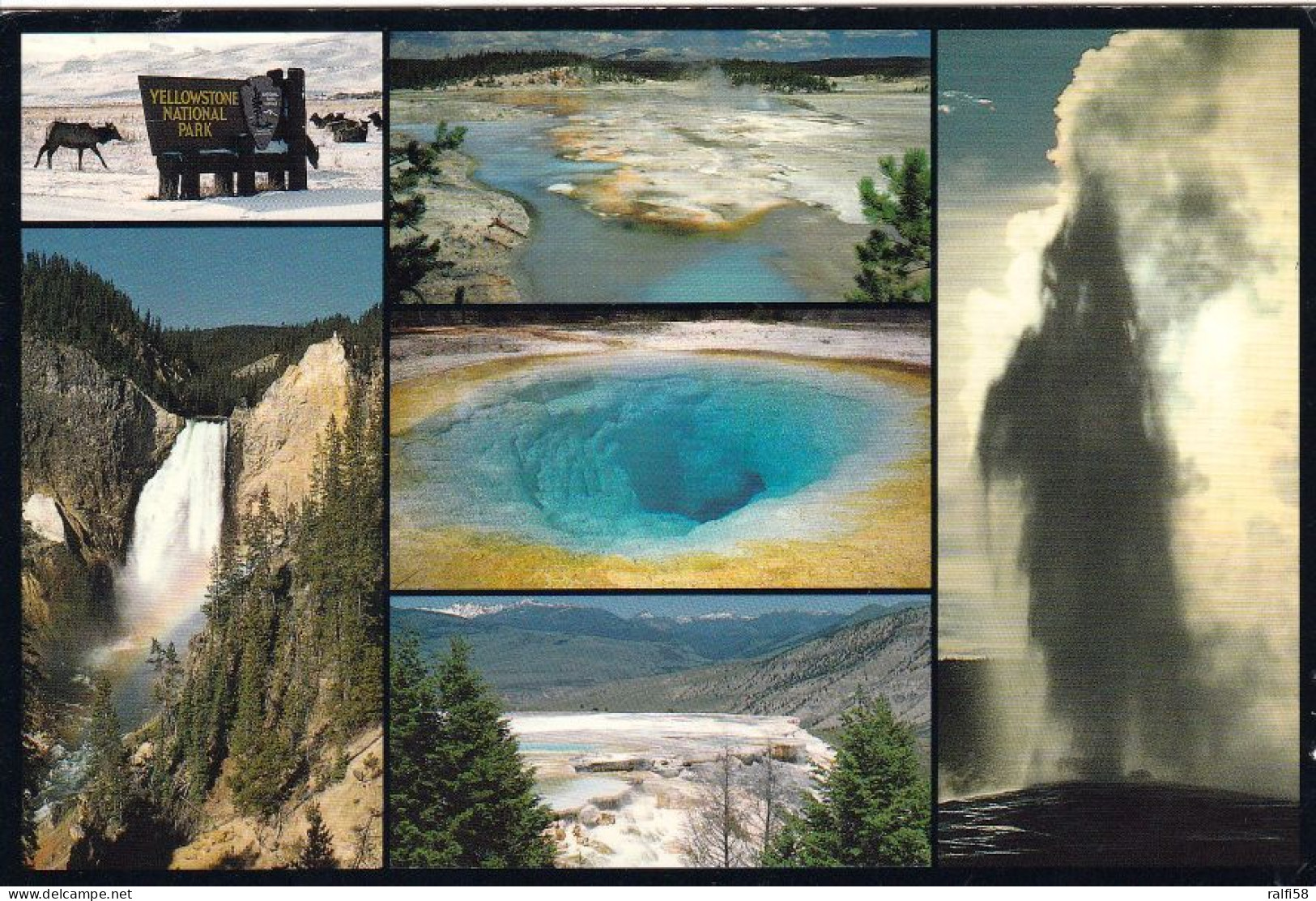 1 AK USA / Wyoming * Sehenswürdigkeiten Im Yellowstone Nationalpark - UNESCO Weltnaturerbe * - Yellowstone