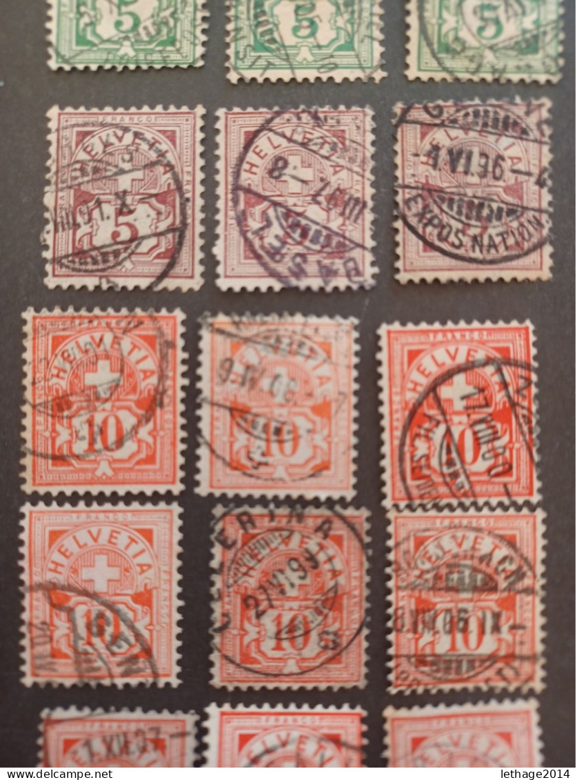 SVIZZERA SWITZERLAND FROM 1862 HELVETIA TO 1960 BIG STOCK MIX SERVICE AIRMAIL PRO JUVENTUE FRAGMANT 90 SCANNERS -- GIULY