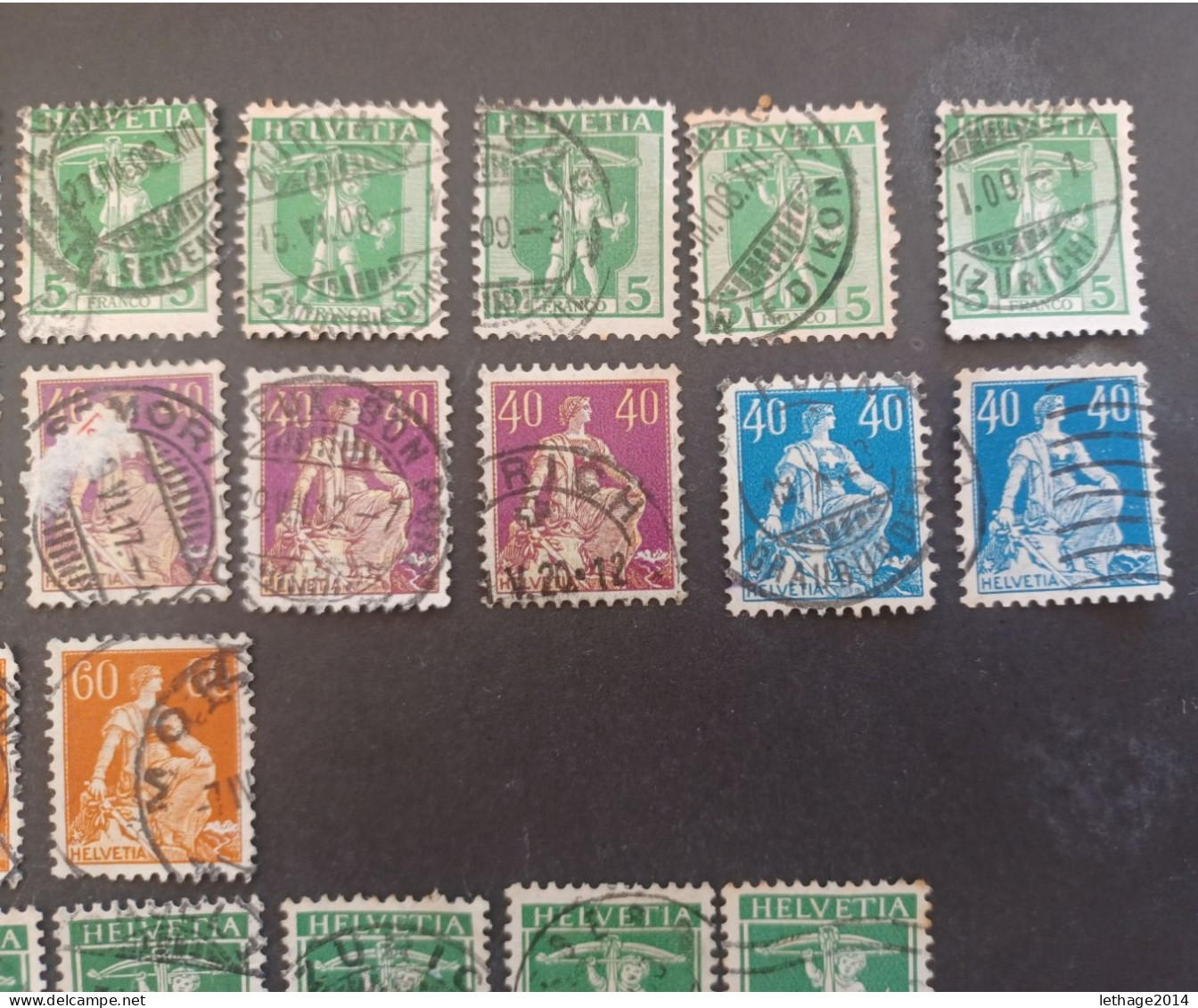 SVIZZERA SWITZERLAND FROM 1862 HELVETIA TO 1960 BIG STOCK MIX SERVICE AIRMAIL PRO JUVENTUE FRAGMANT 90 SCANNERS -- GIULY