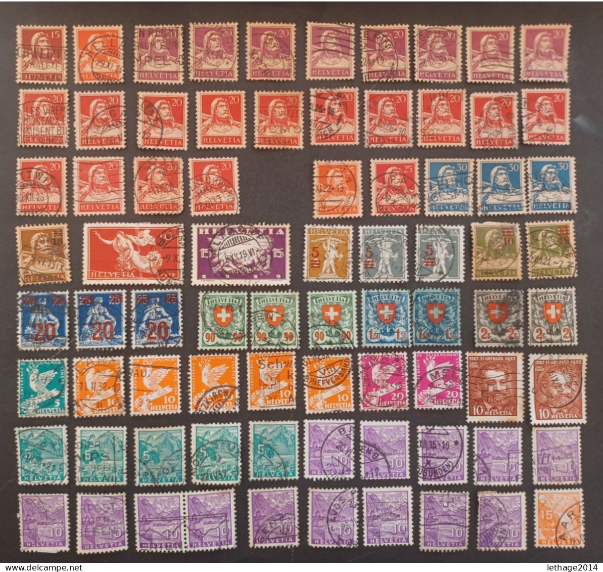 SVIZZERA SWITZERLAND FROM 1862 HELVETIA TO 1960 BIG STOCK MIX SERVICE AIRMAIL PRO JUVENTUE FRAGMANT 90 SCANNERS -- GIULY