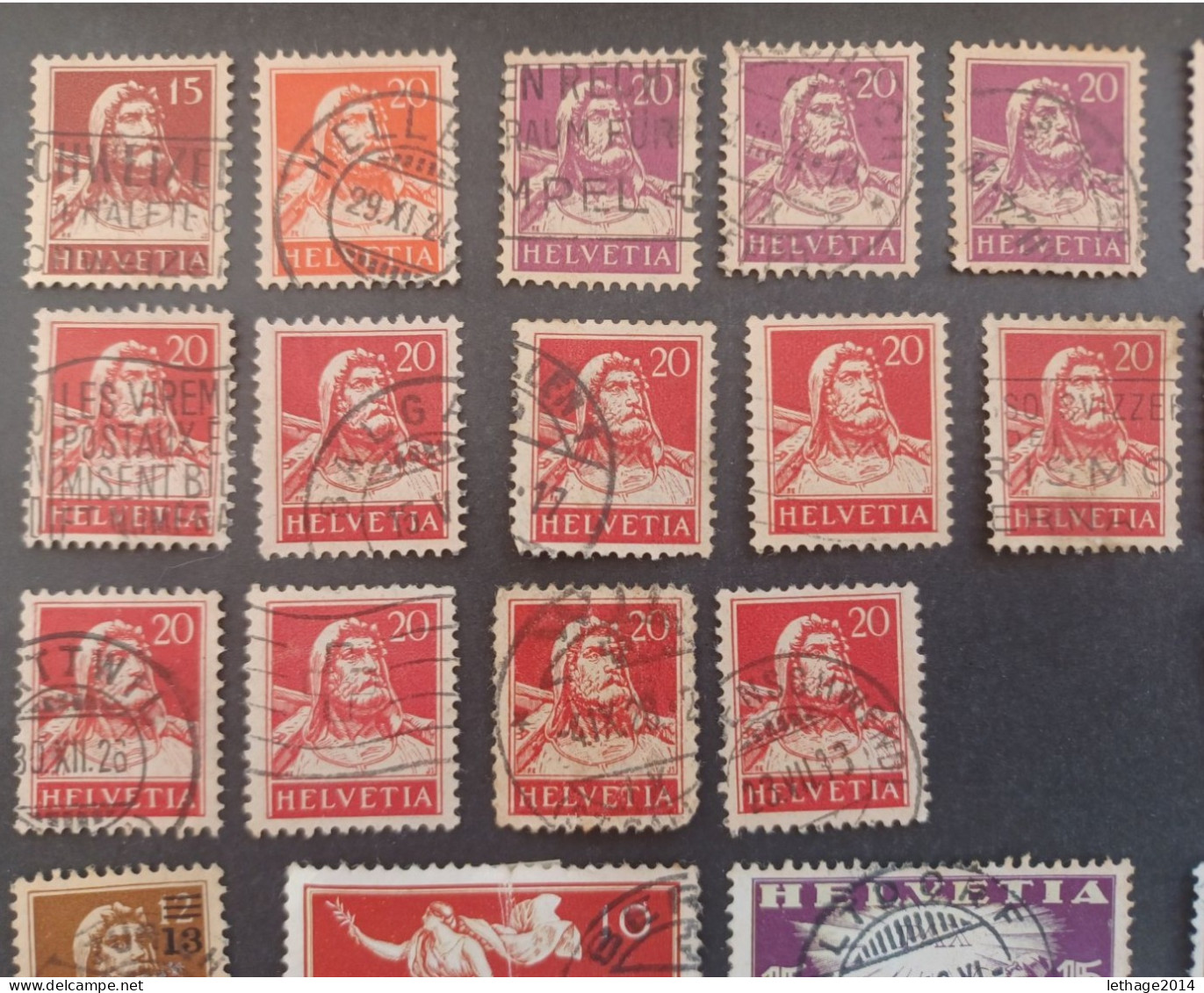 SVIZZERA SWITZERLAND FROM 1862 HELVETIA TO 1960 BIG STOCK MIX SERVICE AIRMAIL PRO JUVENTUE FRAGMANT 90 SCANNERS -- GIULY