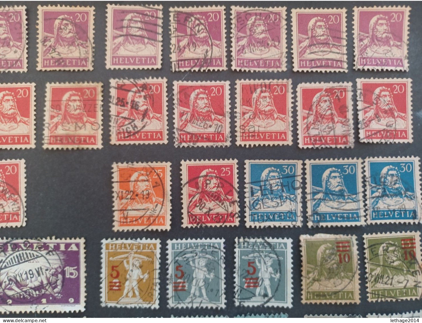 SVIZZERA SWITZERLAND FROM 1862 HELVETIA TO 1960 BIG STOCK MIX SERVICE AIRMAIL PRO JUVENTUE FRAGMANT 90 SCANNERS -- GIULY