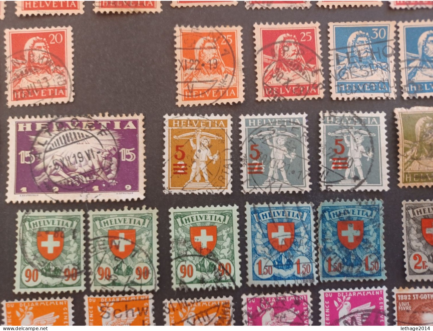 SVIZZERA SWITZERLAND FROM 1862 HELVETIA TO 1960 BIG STOCK MIX SERVICE AIRMAIL PRO JUVENTUE FRAGMANT 90 SCANNERS -- GIULY