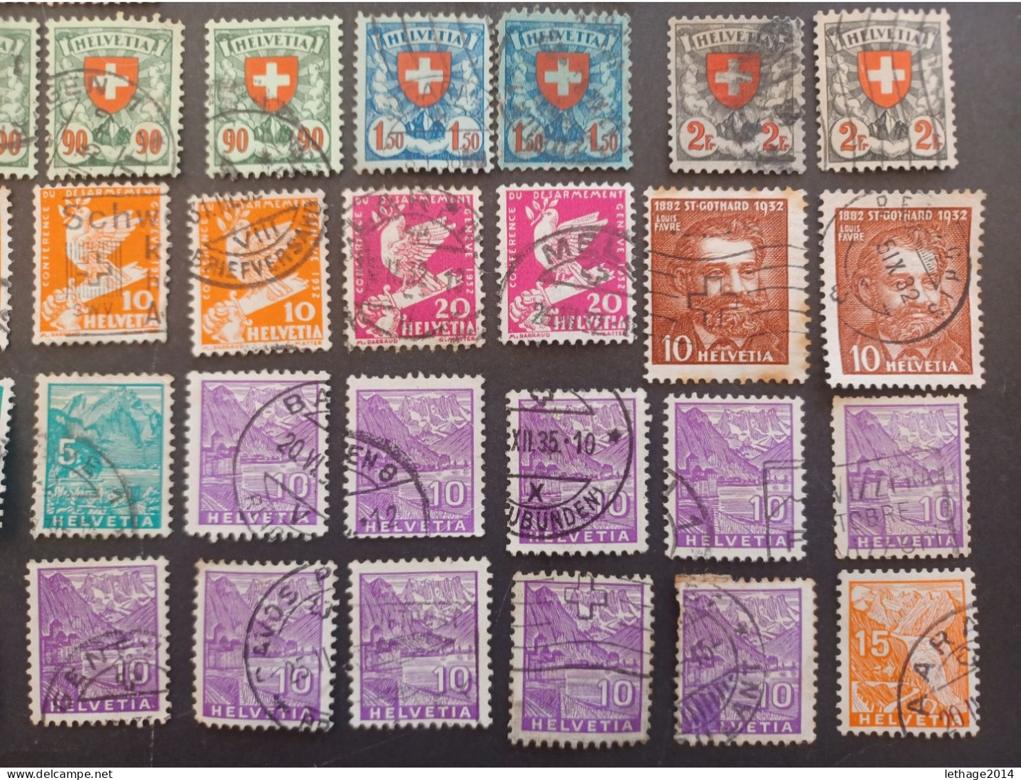 SVIZZERA SWITZERLAND FROM 1862 HELVETIA TO 1960 BIG STOCK MIX SERVICE AIRMAIL PRO JUVENTUE FRAGMANT 90 SCANNERS -- GIULY