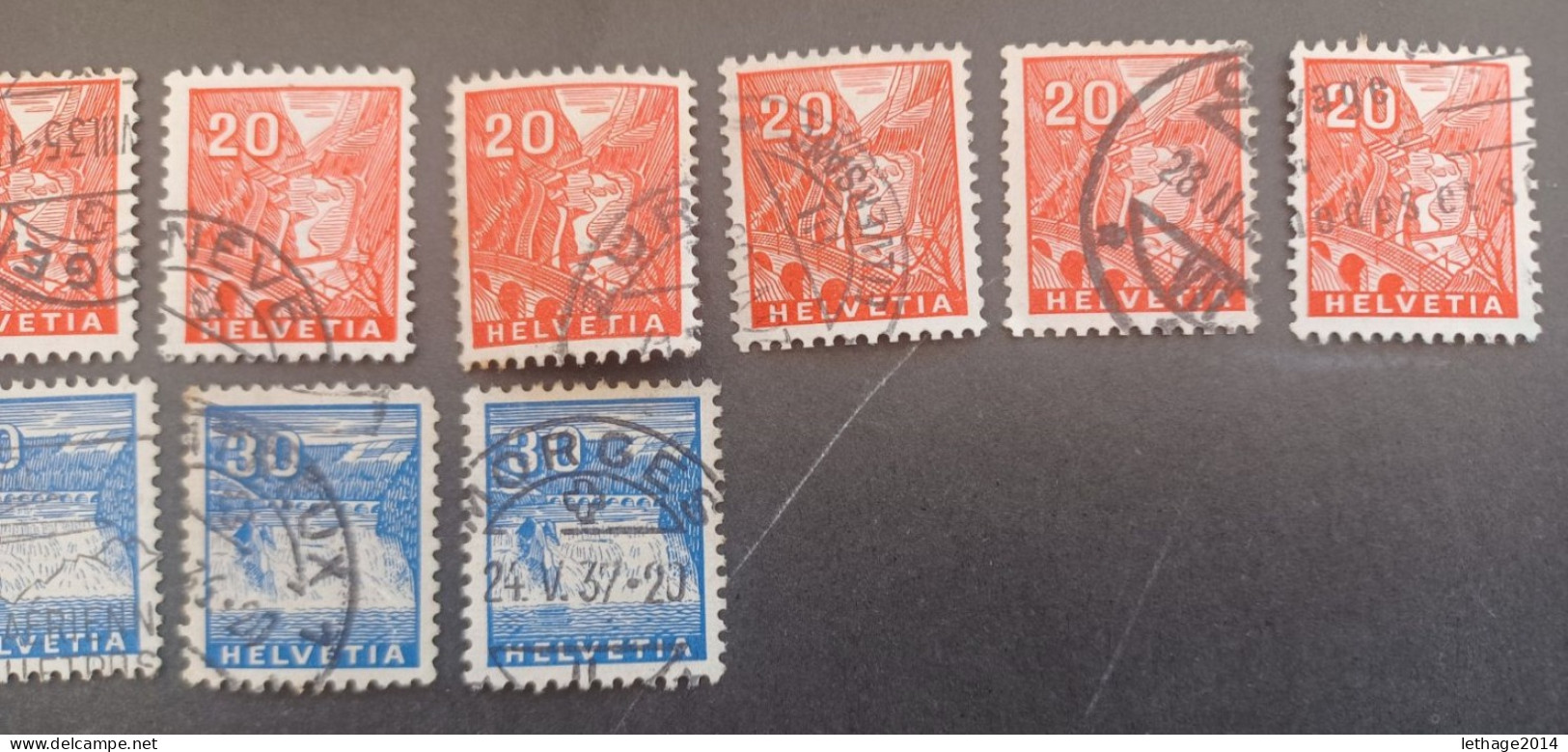 SVIZZERA SWITZERLAND FROM 1862 HELVETIA TO 1960 BIG STOCK MIX SERVICE AIRMAIL PRO JUVENTUE FRAGMANT 90 SCANNERS -- GIULY