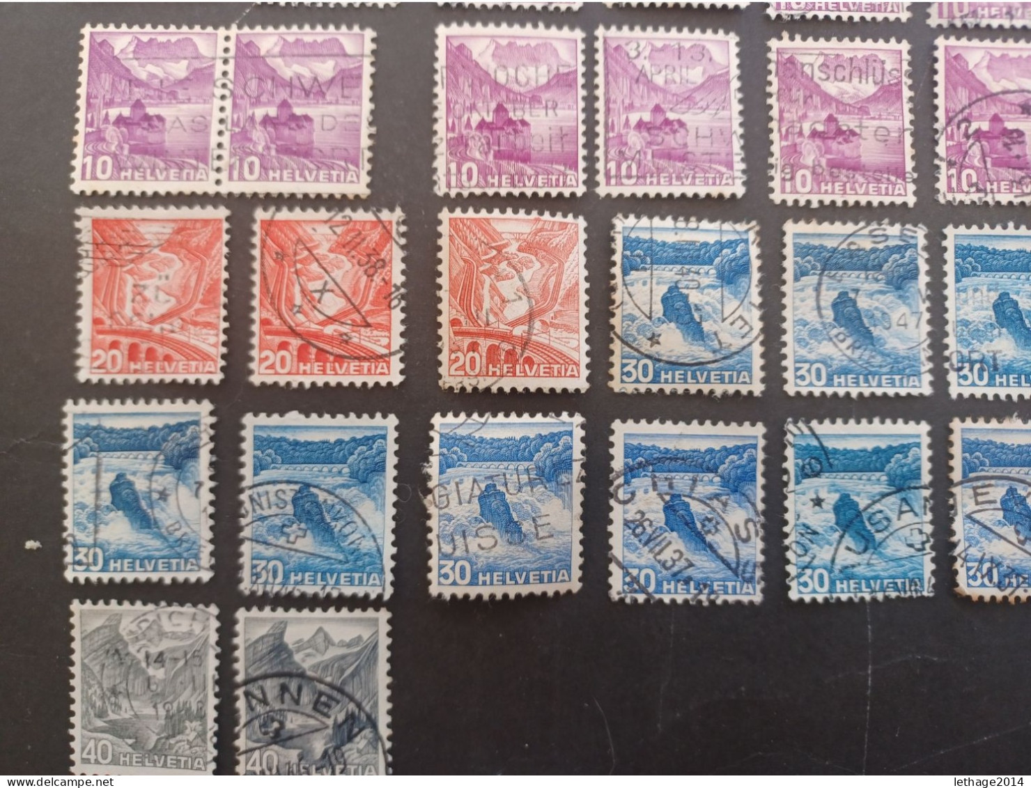 SVIZZERA SWITZERLAND FROM 1862 HELVETIA TO 1960 BIG STOCK MIX SERVICE AIRMAIL PRO JUVENTUE FRAGMANT 90 SCANNERS -- GIULY