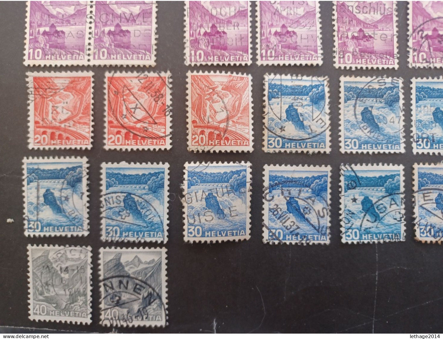 SVIZZERA SWITZERLAND FROM 1862 HELVETIA TO 1960 BIG STOCK MIX SERVICE AIRMAIL PRO JUVENTUE FRAGMANT 90 SCANNERS -- GIULY