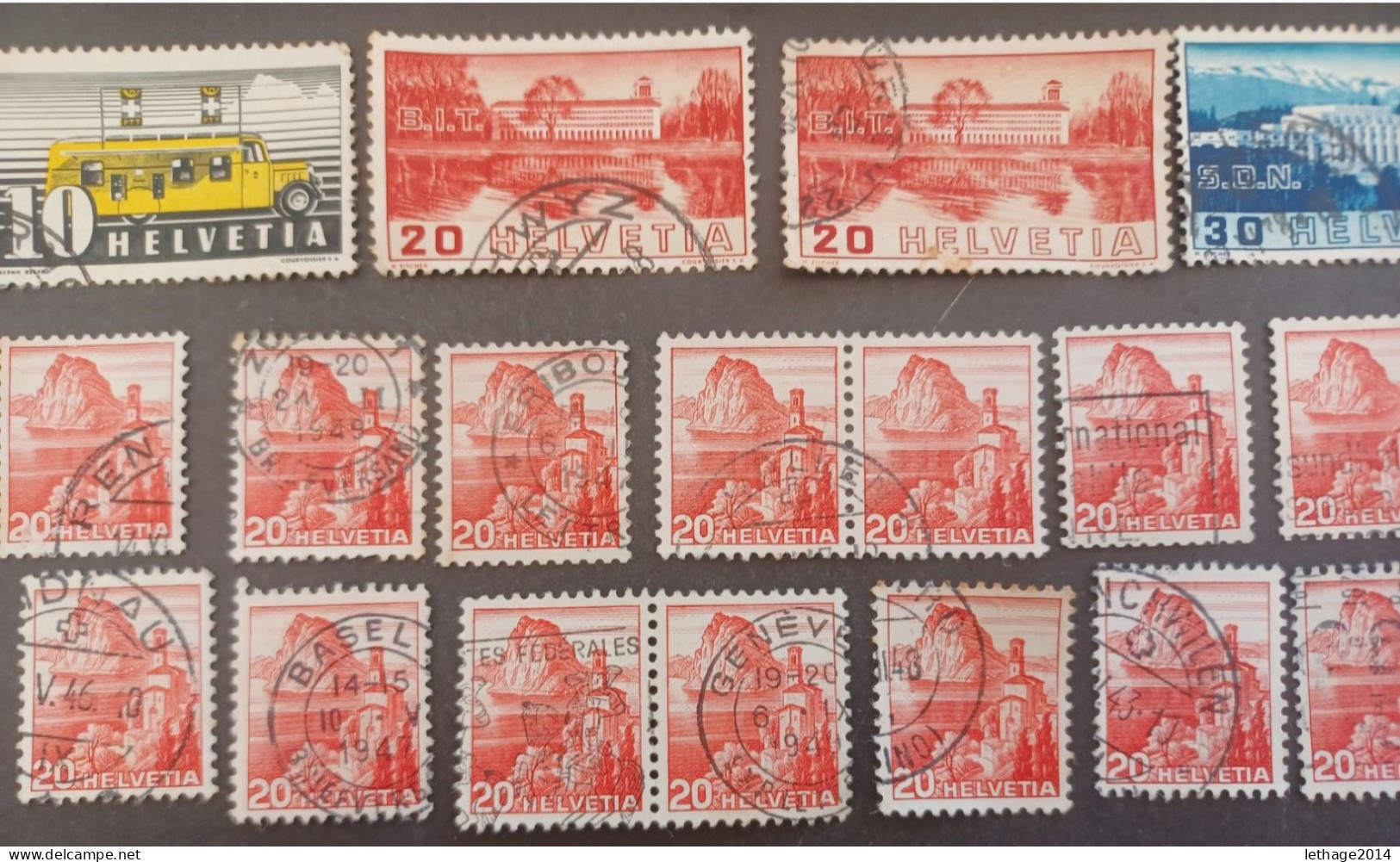 SVIZZERA SWITZERLAND FROM 1862 HELVETIA TO 1960 BIG STOCK MIX SERVICE AIRMAIL PRO JUVENTUE FRAGMANT 90 SCANNERS -- GIULY