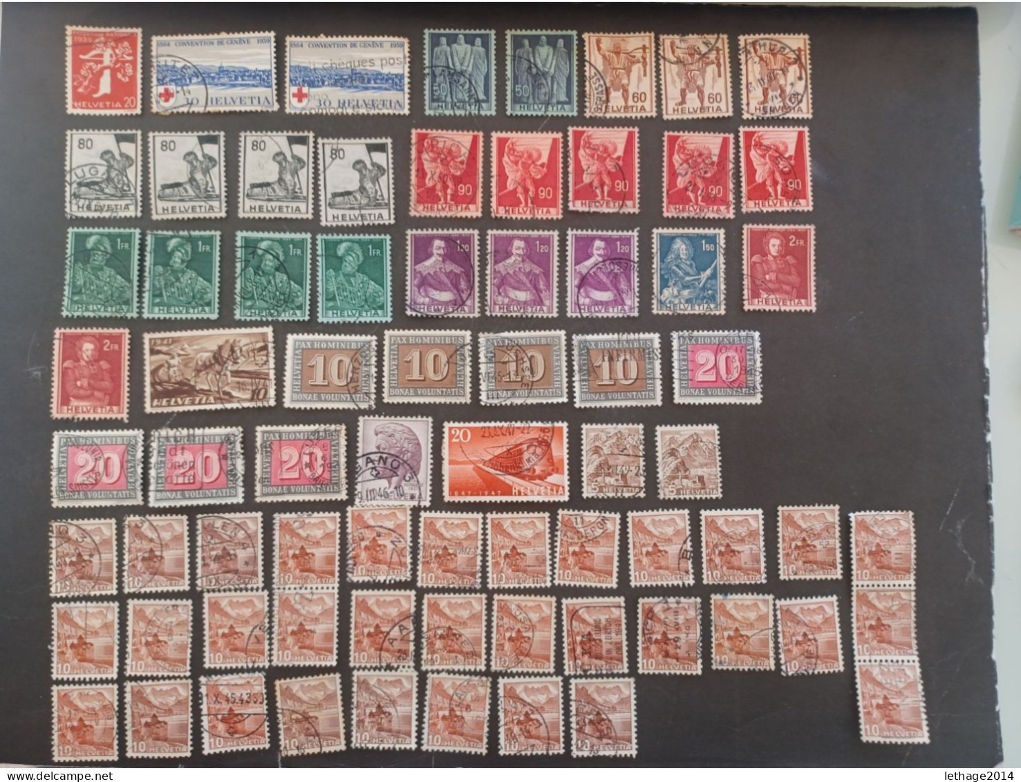 SVIZZERA SWITZERLAND FROM 1862 HELVETIA TO 1960 BIG STOCK MIX SERVICE AIRMAIL PRO JUVENTUE FRAGMANT 90 SCANNERS -- GIULY