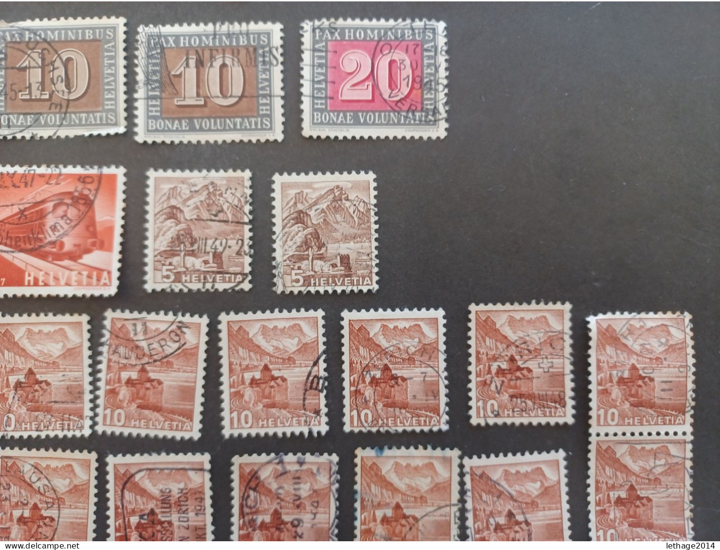 SVIZZERA SWITZERLAND FROM 1862 HELVETIA TO 1960 BIG STOCK MIX SERVICE AIRMAIL PRO JUVENTUE FRAGMANT 90 SCANNERS -- GIULY