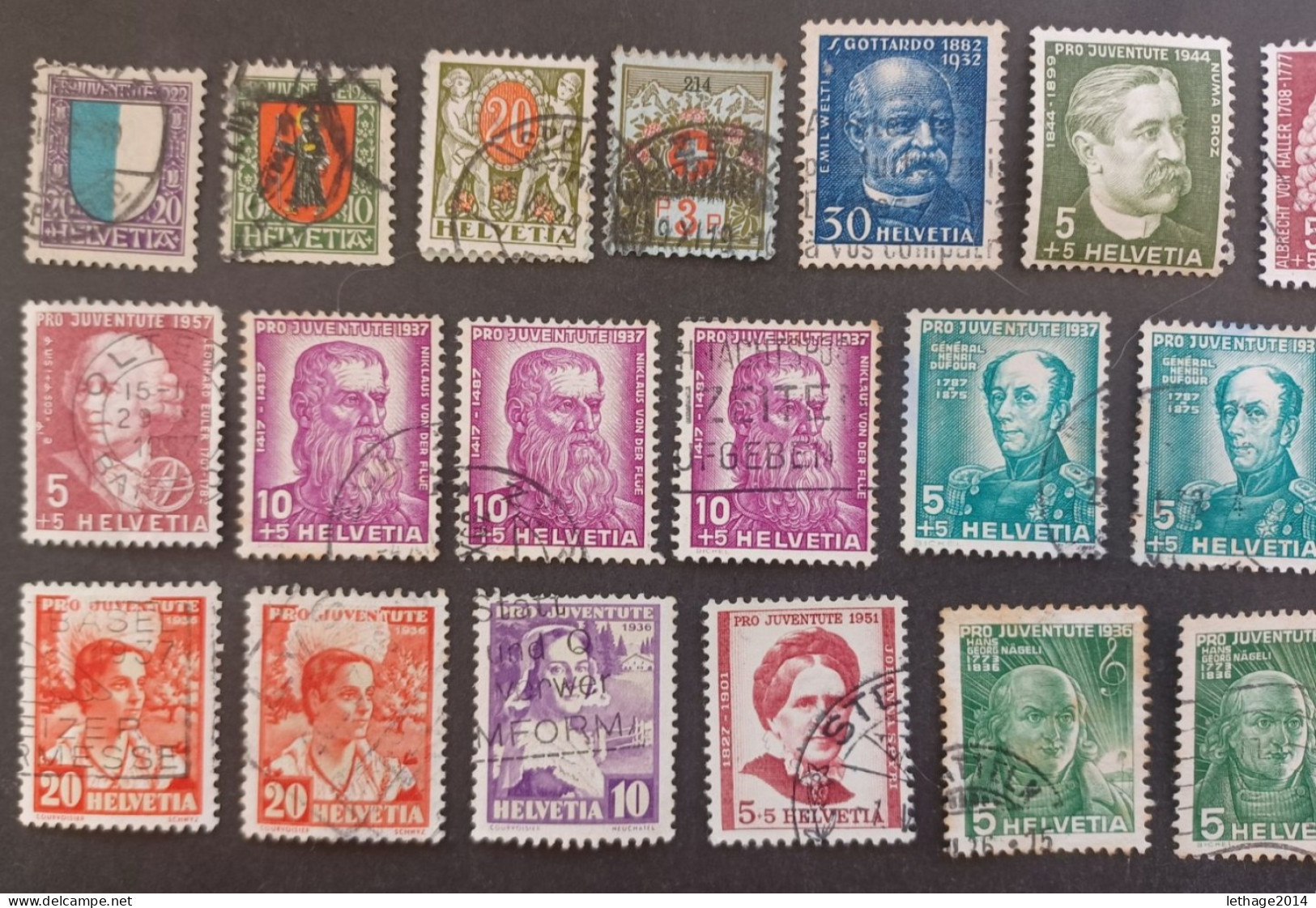 SVIZZERA SWITZERLAND FROM 1862 HELVETIA TO 1960 BIG STOCK MIX SERVICE AIRMAIL PRO JUVENTUE FRAGMANT 90 SCANNERS -- GIULY