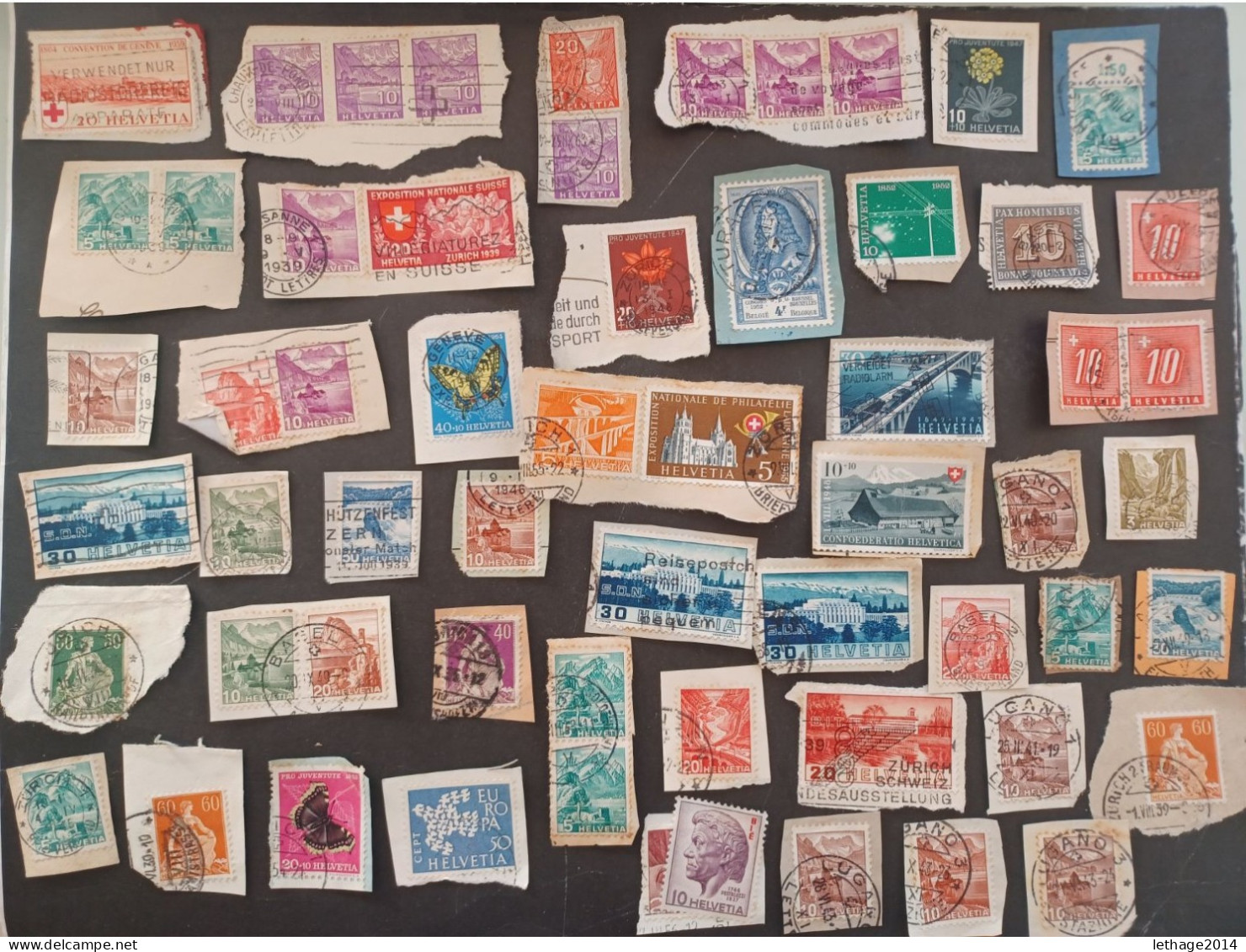 SVIZZERA SWITZERLAND FROM 1862 HELVETIA TO 1960 BIG STOCK MIX SERVICE AIRMAIL PRO JUVENTUE FRAGMANT 90 SCANNERS -- GIULY