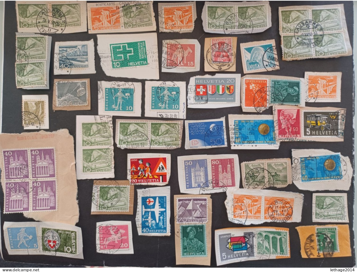 SVIZZERA SWITZERLAND FROM 1862 HELVETIA TO 1960 BIG STOCK MIX SERVICE AIRMAIL PRO JUVENTUE FRAGMANT 90 SCANNERS -- GIULY