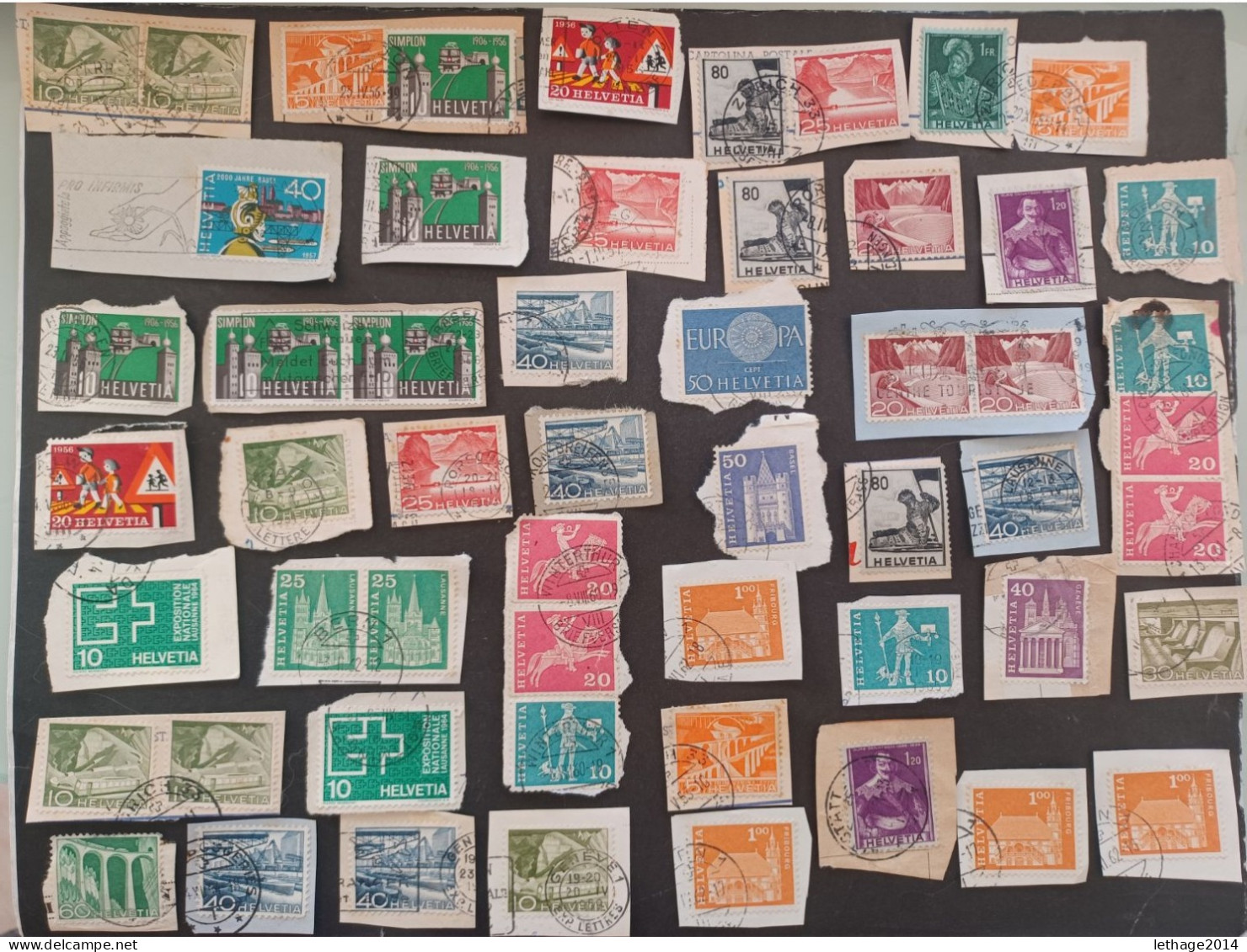 SVIZZERA SWITZERLAND FROM 1862 HELVETIA TO 1960 BIG STOCK MIX SERVICE AIRMAIL PRO JUVENTUE FRAGMANT 90 SCANNERS -- GIULY