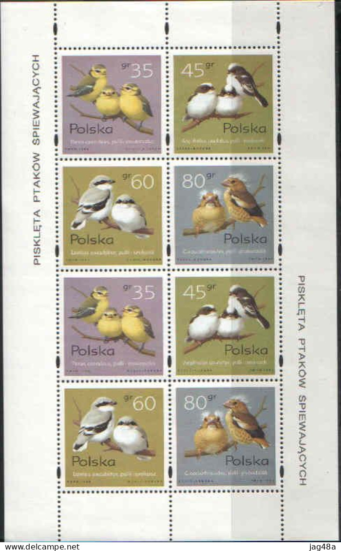 POLAND. 1995/Young Birds.. Sheetlet-type.I./mintNH - Nuevos