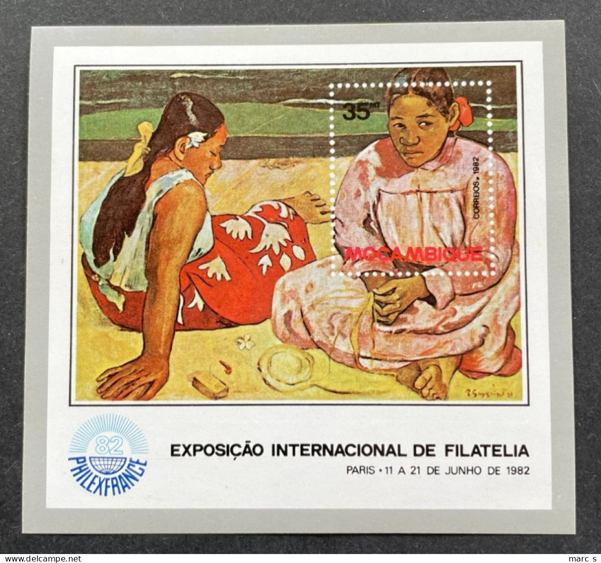 MOZAMBIQUE - 1982 - NEUF**/MNH - SHHET Mi BL 14 - YT BF 12 - PEINTRES PAINTERS GAUGUIN - Mozambique