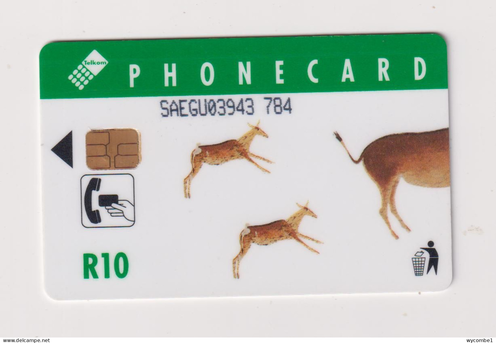 SOUTH AFRICA  -  Cave Paintings Chip Phonecard - Afrique Du Sud