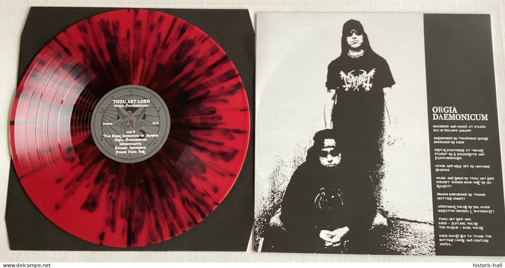 THOU ART LORD Orgia Daemonicum - LP - 2005/15 - Splatter Red - 200ex - Hard Rock & Metal