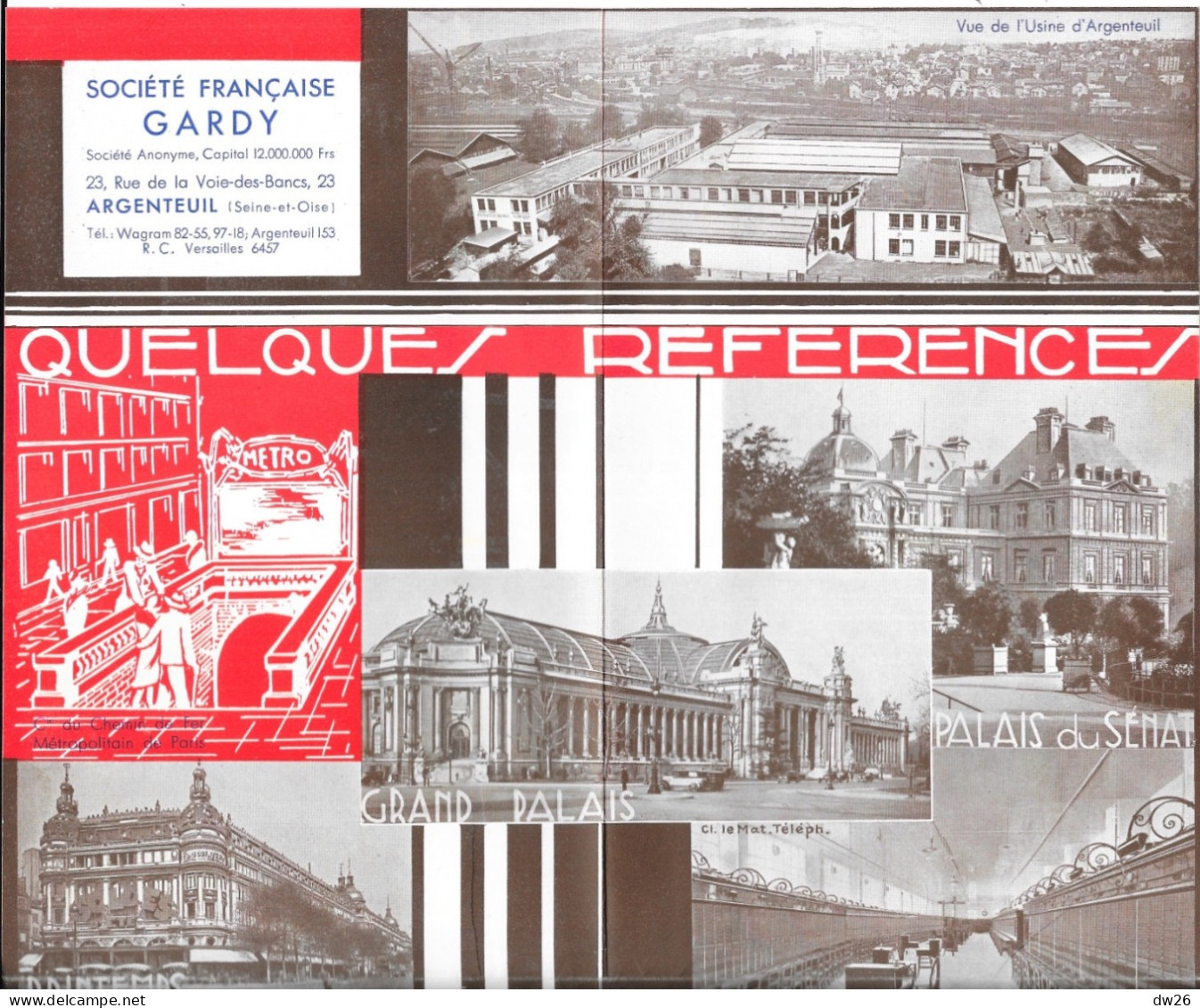 Dépliant Commercial Des Coupe-circuits Gardy Pour Tous Les électriciens, Argenteuil (Seine-et-Oise) - Elettricità & Gas