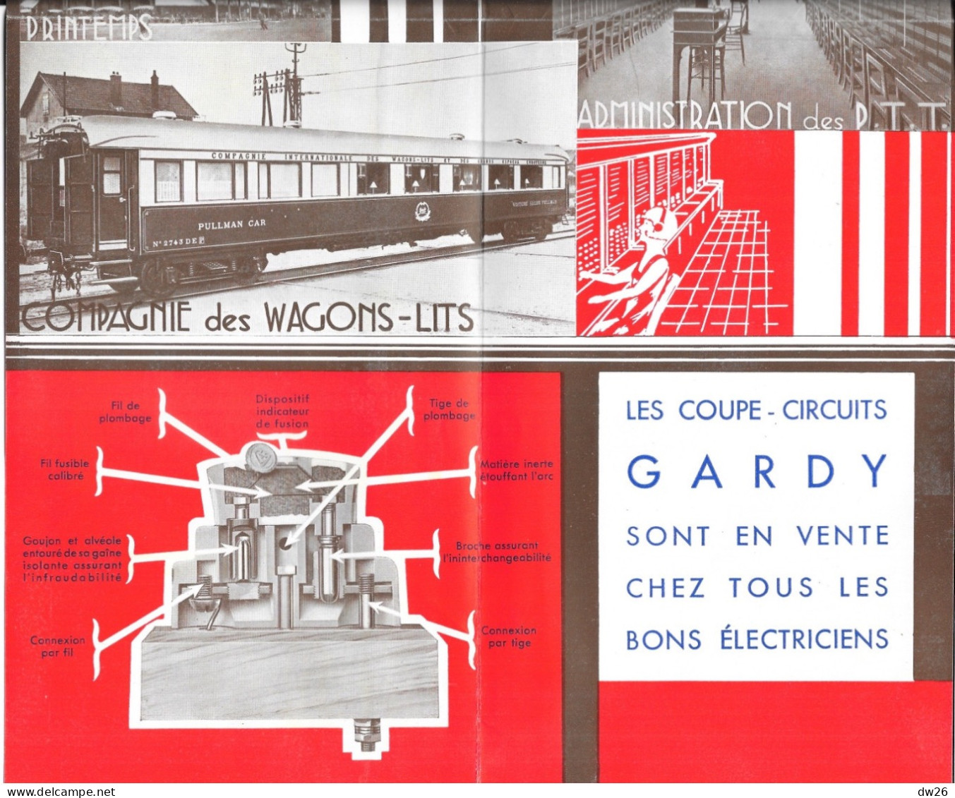 Dépliant Commercial Des Coupe-circuits Gardy Pour Tous Les électriciens, Argenteuil (Seine-et-Oise) - Elektriciteit En Gas