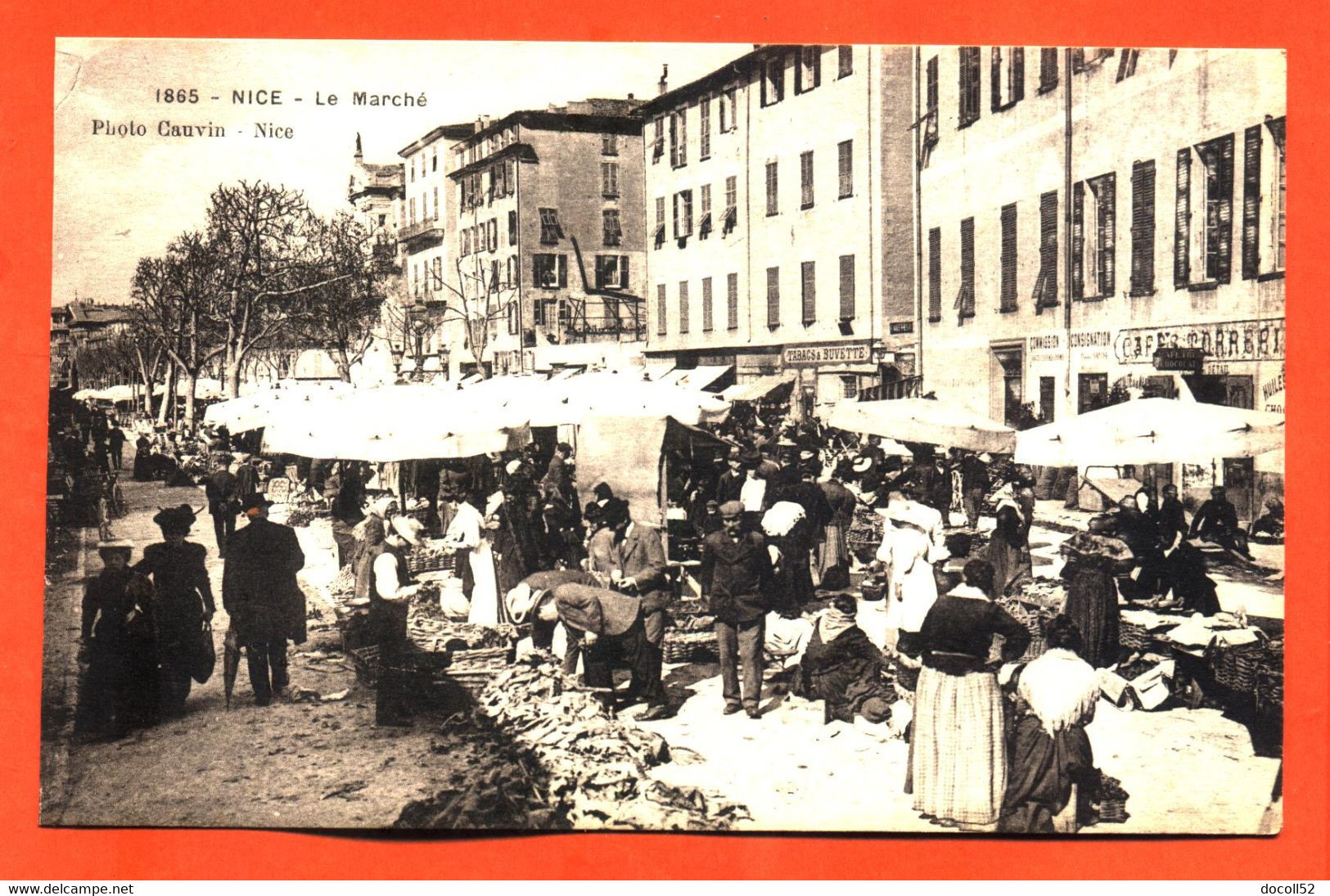 CPA 06 NICE  " Le Marché Aux Fleurs " Carte Issue Archives D D - Straßenhandel Und Kleingewerbe