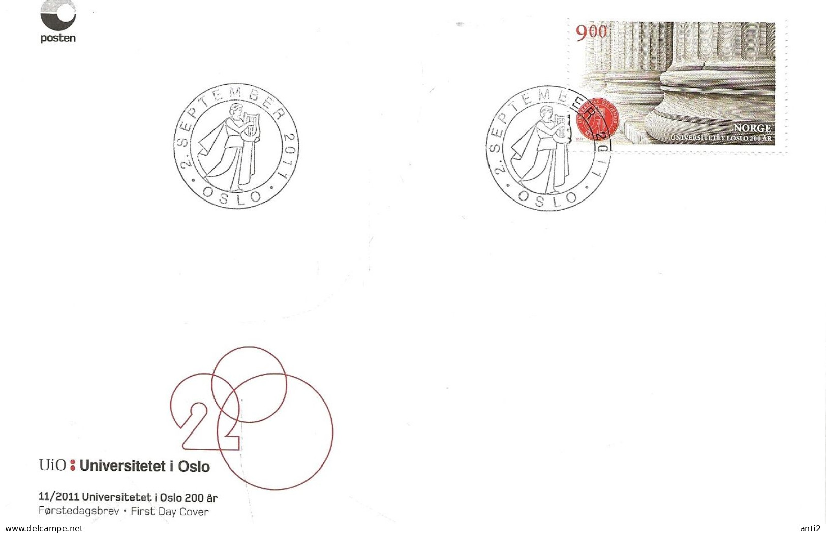 Norge Norway 2011  Europe: The Forest. Mi 1760 FDC - Covers & Documents