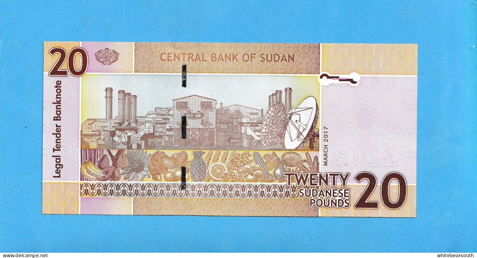 AFRICA - 2015 Sudan 20 Sudanese POUNDS BANKNOTE BILLETE UNCIRCULATED - Other - Africa