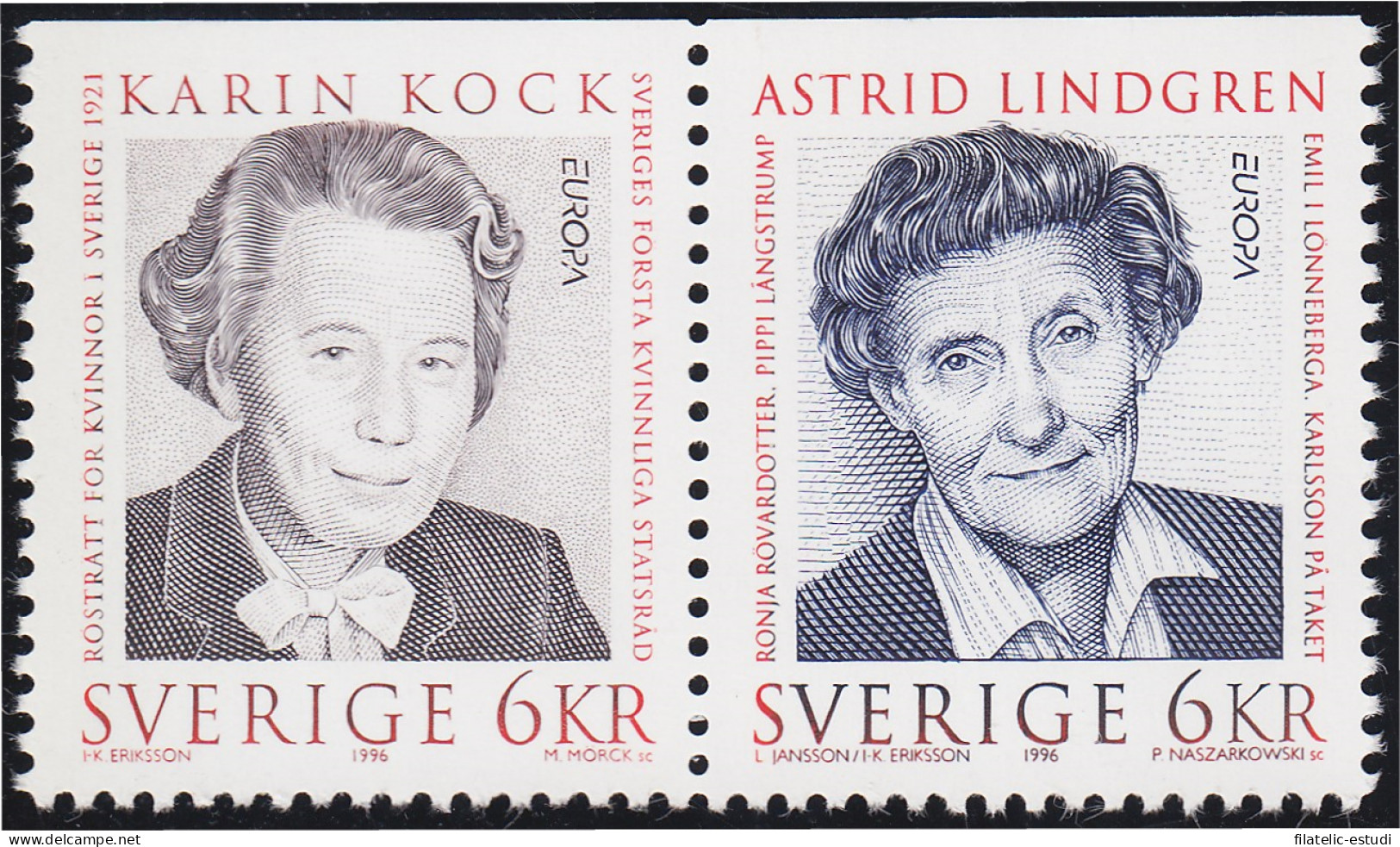 Suecia Sweden 1925/26 1996 Europa Mujeres Célebres MNH - Otros & Sin Clasificación