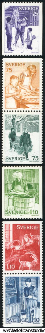 VAR1  Suecia Sweden  Nº 985/90  1977    MNH - Autres & Non Classés