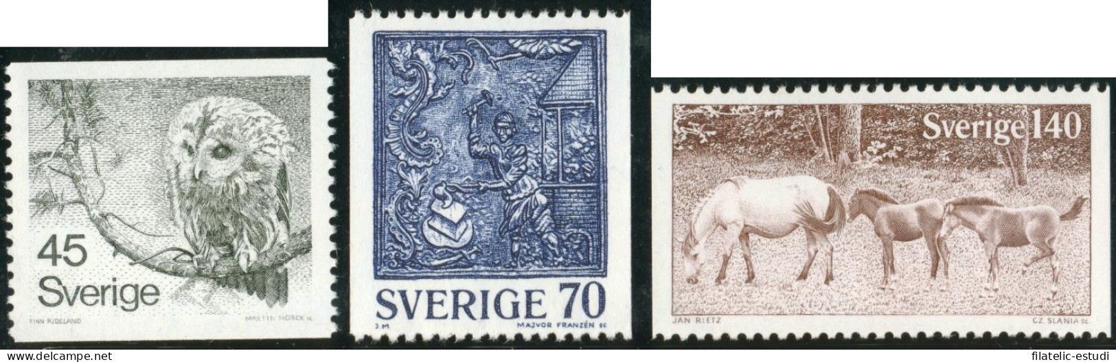 FAU5  Suecia Sweden  Nº 972/74   1977  MNH - Otros & Sin Clasificación