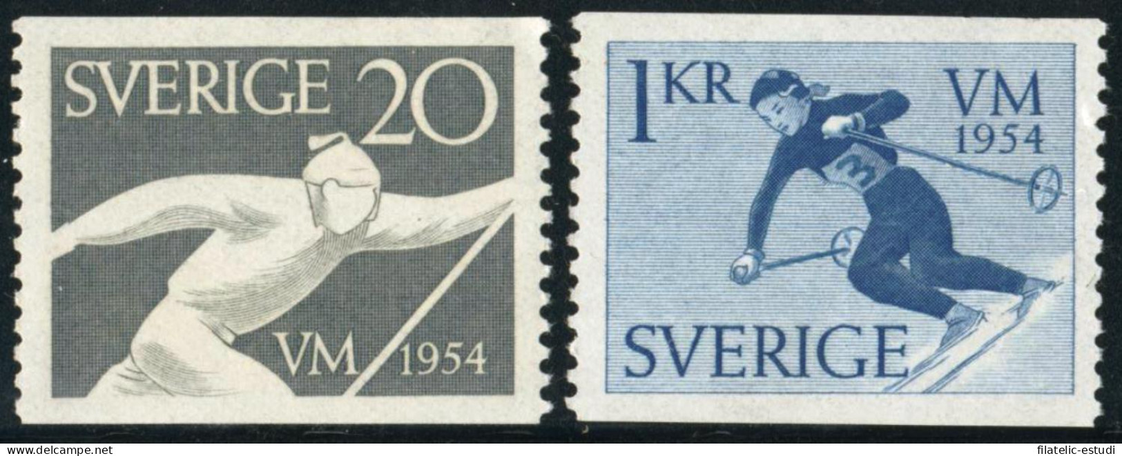 DEP7  Suecia Sweden  Nº 385/86  1954    MNH - Otros & Sin Clasificación