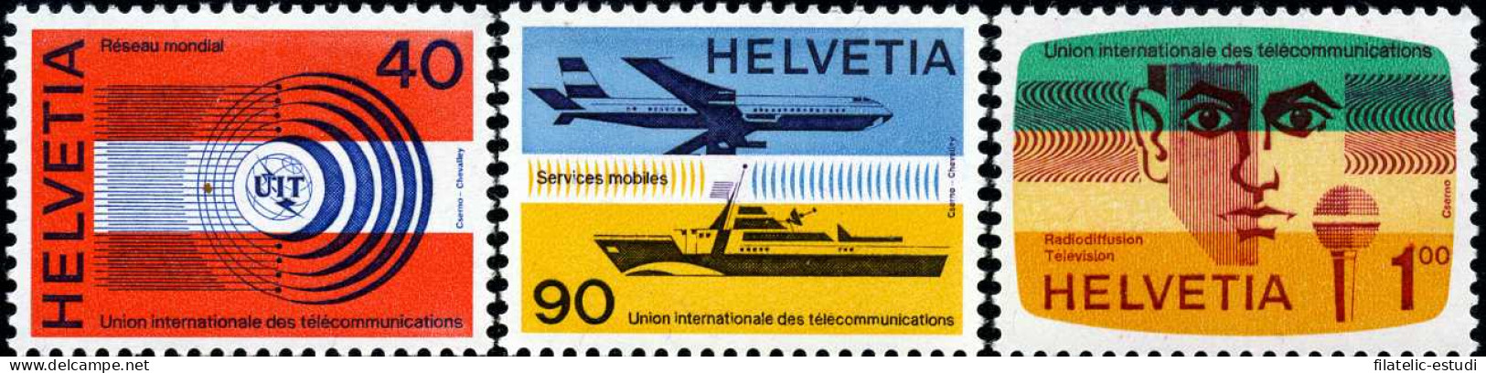 Suiza 450/52 - 1976 Union Internacional De Telecomunicaciones Lujo - Other & Unclassified