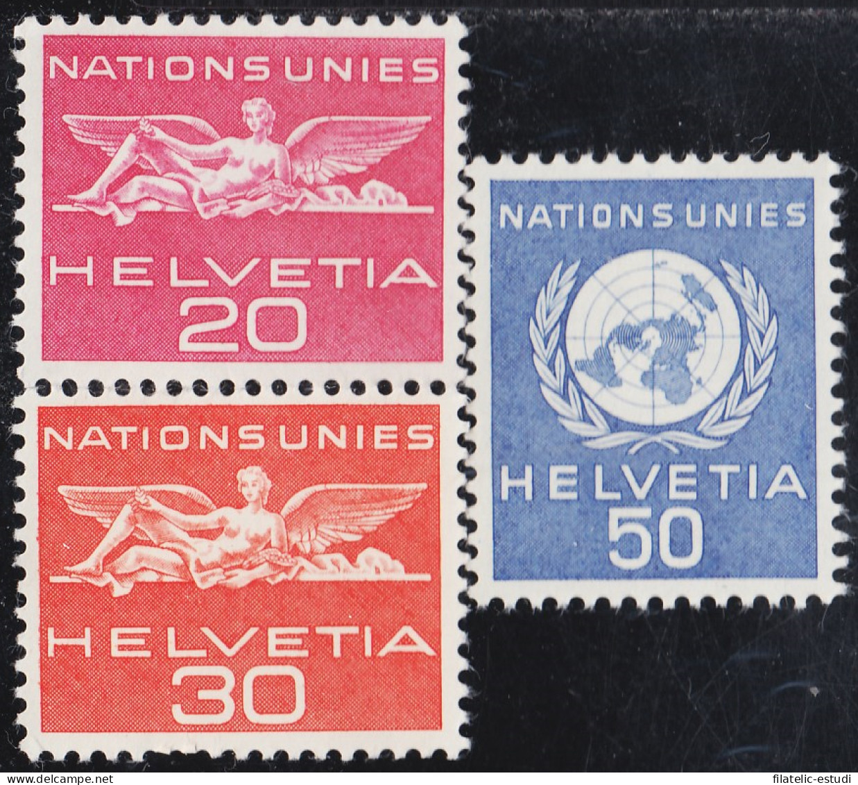 Suiza Switzerland  405/07 S Naciones Unidas MNH - Autres & Non Classés