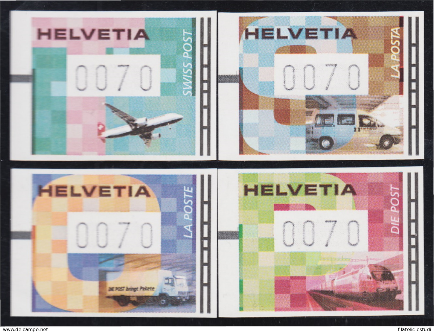 Suiza Distribuidores 16/19 Sellos De Franqueo Transportes Postales MNH - Autres & Non Classés