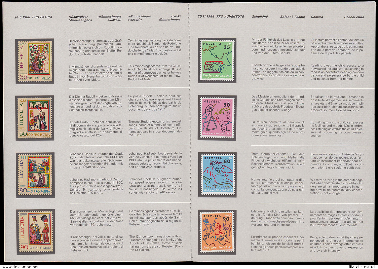 Suiza Switzenland 1988 Año Completo MNH - Otros & Sin Clasificación