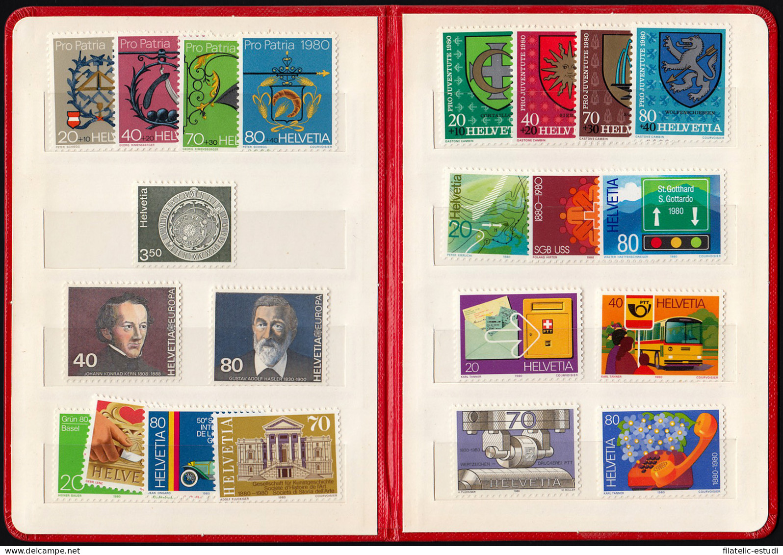 Suiza Switzenland 1980 Año Completo MNH - Andere & Zonder Classificatie