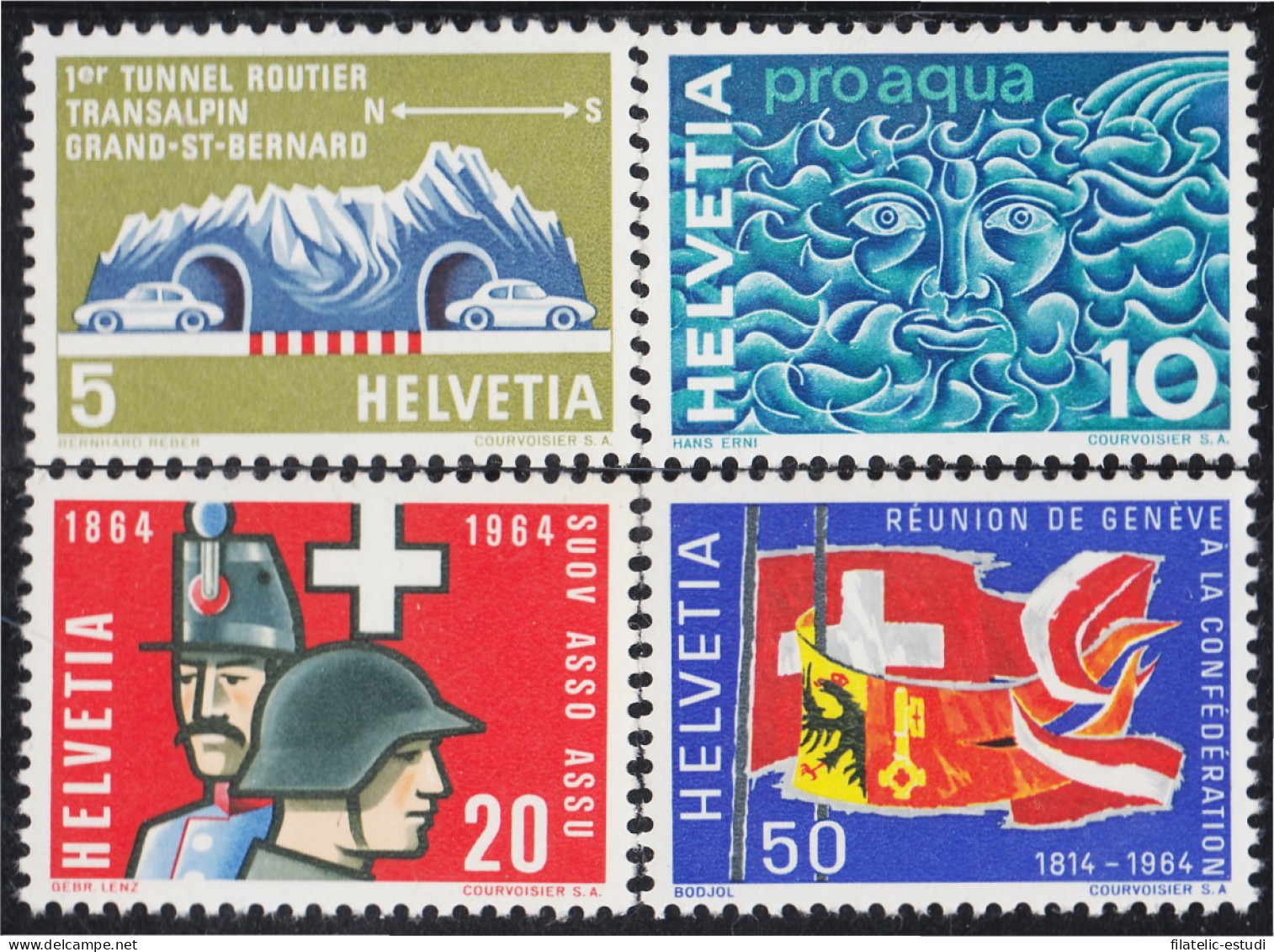 Suiza Switzerland 726/29 1964 Sellos De Propaganda MNH - Altri & Non Classificati