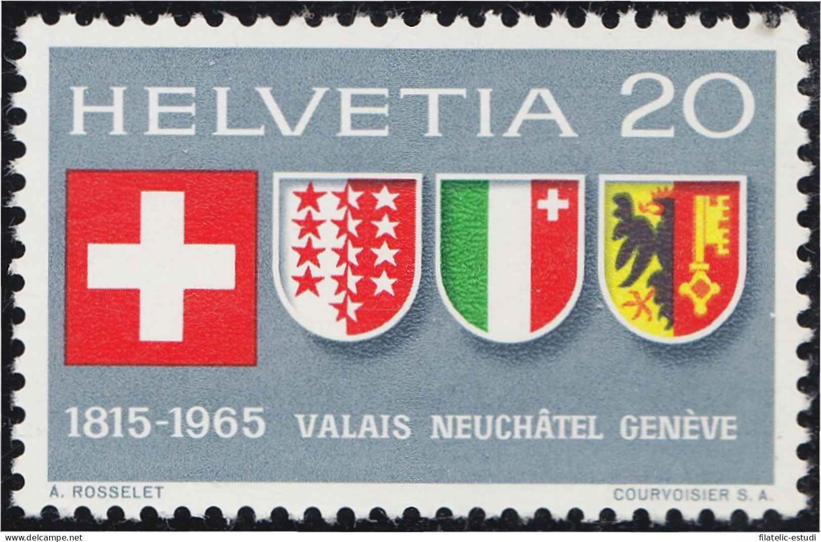 Suiza Switzerland 752 1965 Bandera Escudo Shield MNH - Sonstige & Ohne Zuordnung