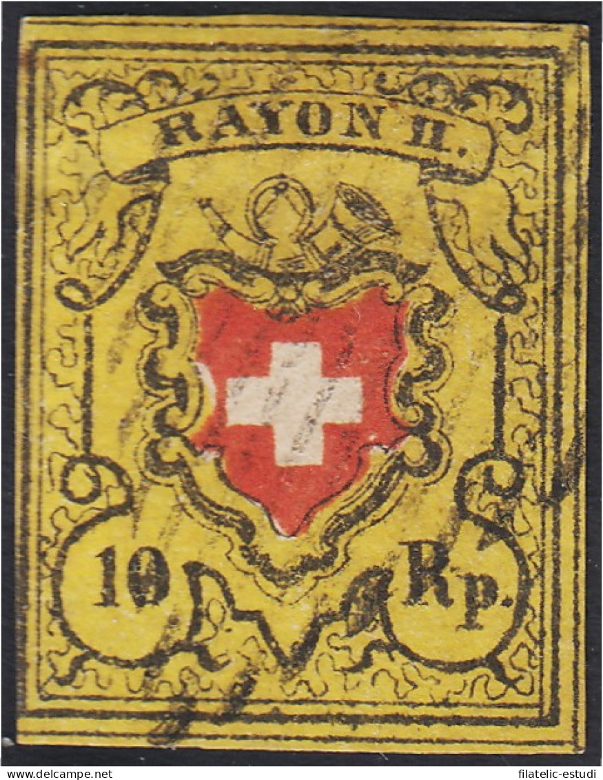 Suiza Switzerland 15 1850 Cruz Blanca Sin Marco Usado - Sonstige & Ohne Zuordnung