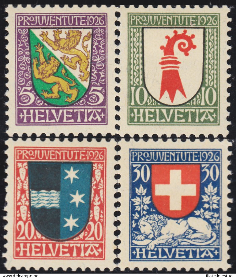 Suiza Switzerland 222/25 1926 Escudo De Armas De Cantones O Suiza MH - Otros & Sin Clasificación