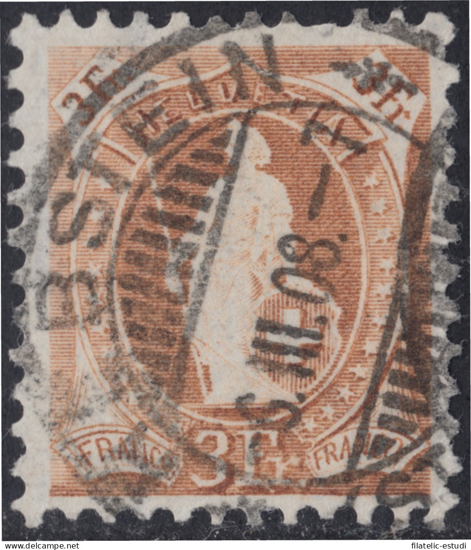 Suiza Switzerland 112 3 Francos Matasellos Bistre - Altri & Non Classificati