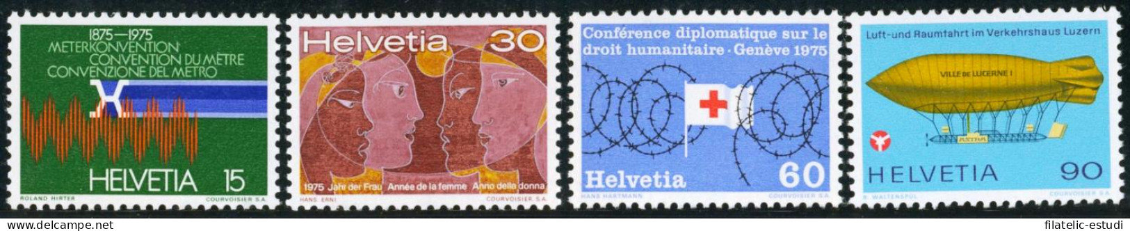 TRA2 Suiza Switzerland  Nº 976/79  1975   MNH - Other & Unclassified